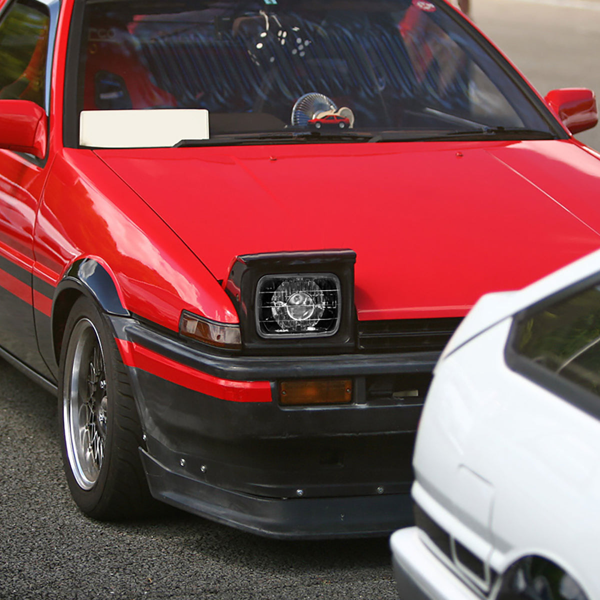 Ronnin - Fits Vehicles with 7" X 6" Sealed Beam Projector Headlights H6054 H6014 H6052 H5054 6054 6052 Pair | Black