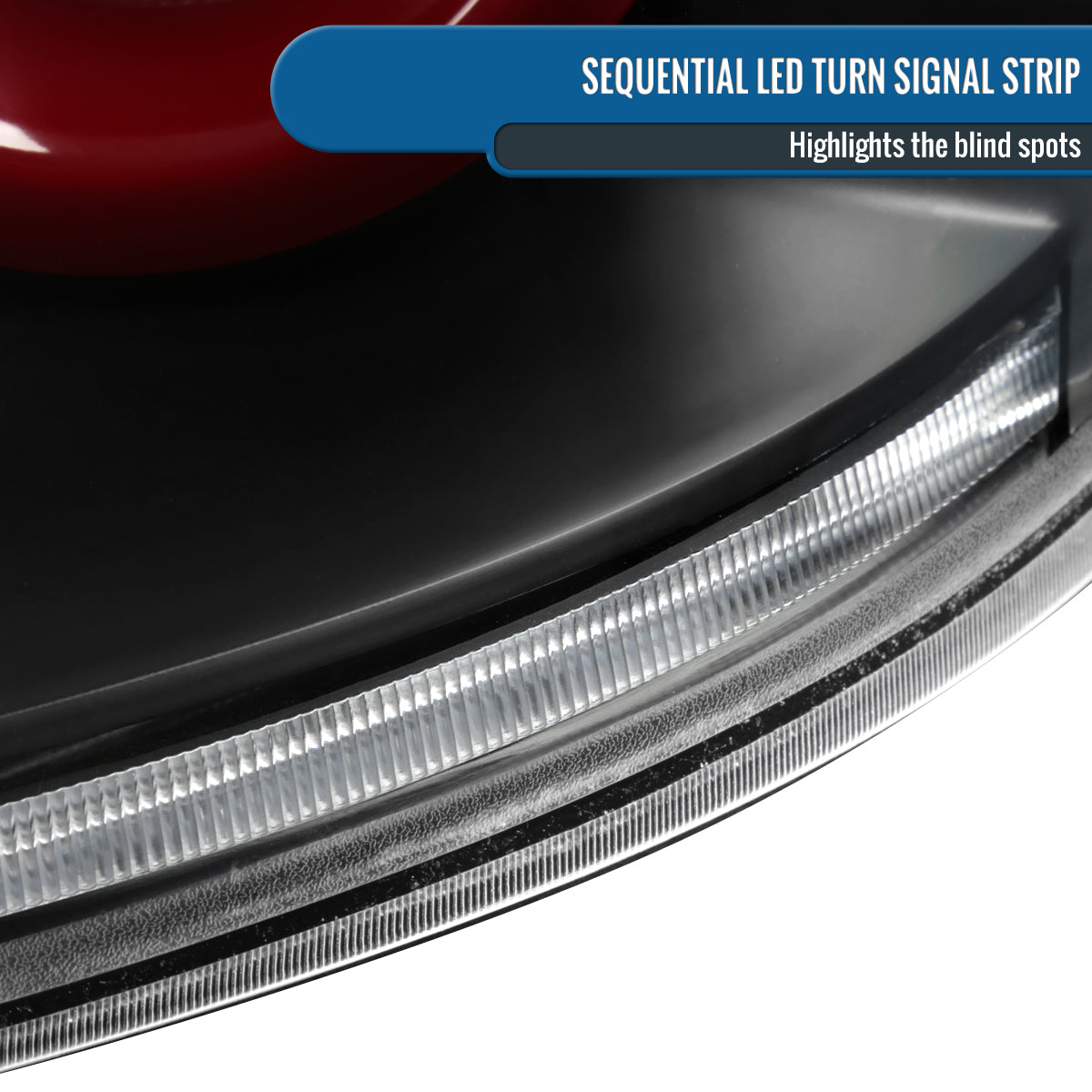 Ronnin - Fits 2003-2007 Infiniti G35 Coupe 2-Door Full LED Sequential Tail Lights Brake Lamps Assembly Pair | Black | Red Halo Rims
