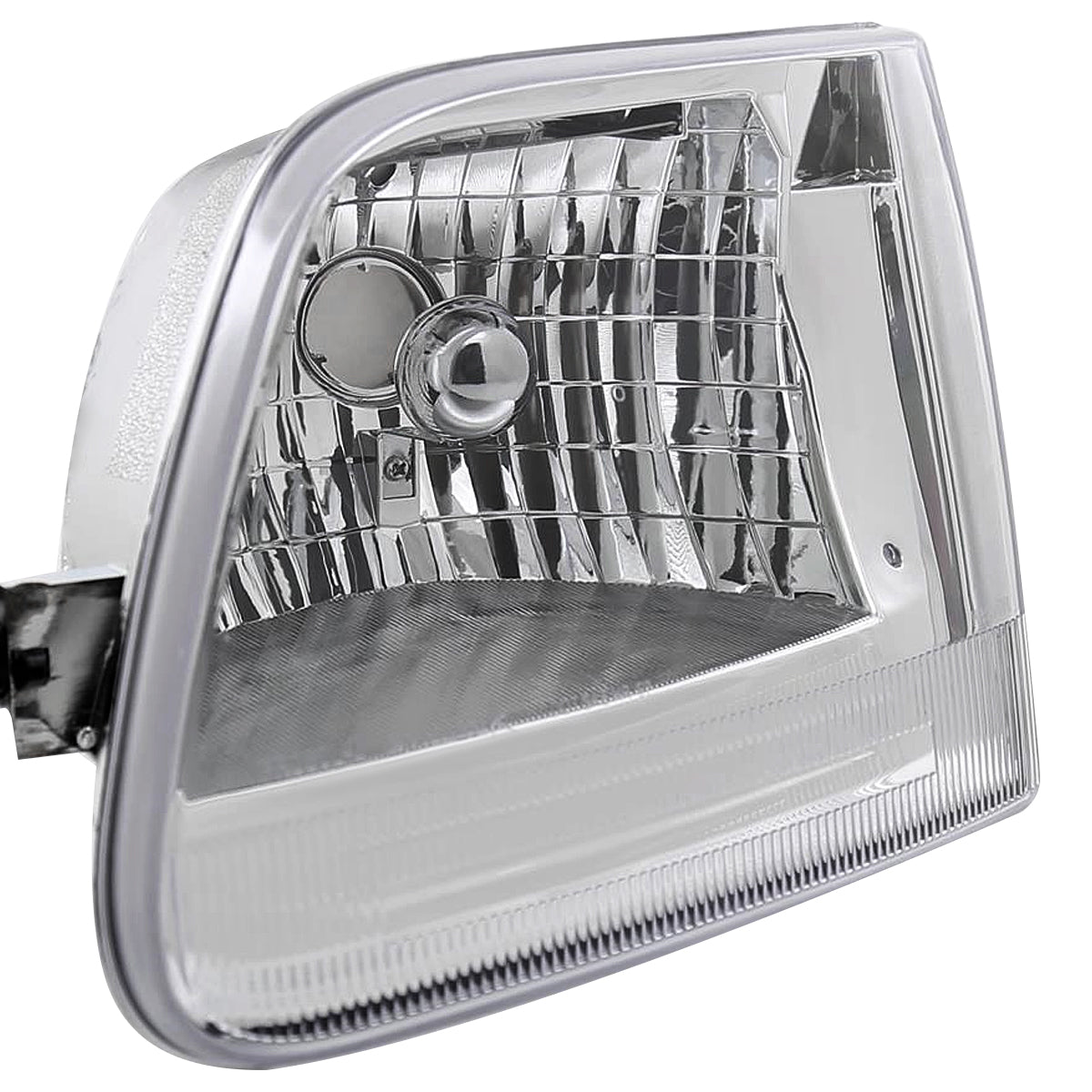 Ronnin - Fits 1997-2003 Ford F150 Expedition Headlights Factory Replacement Assembly Pair | Chrome