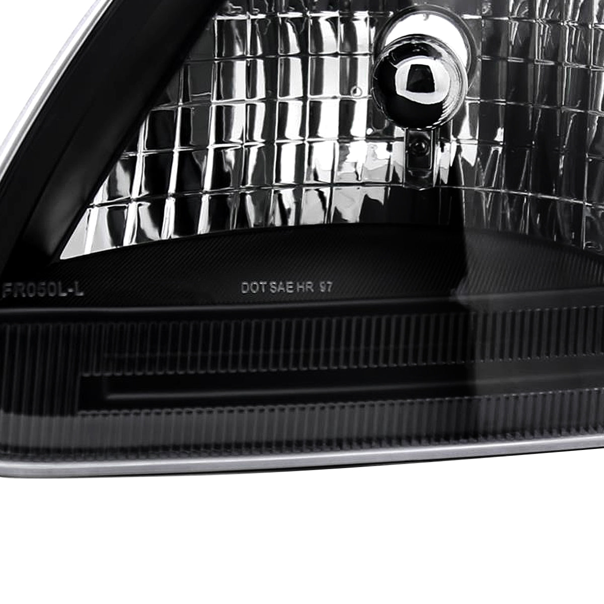 Ronnin - Fits 1997-2003 Ford F150 Expedition Headlights Factory Replacement Assembly Pair | Black