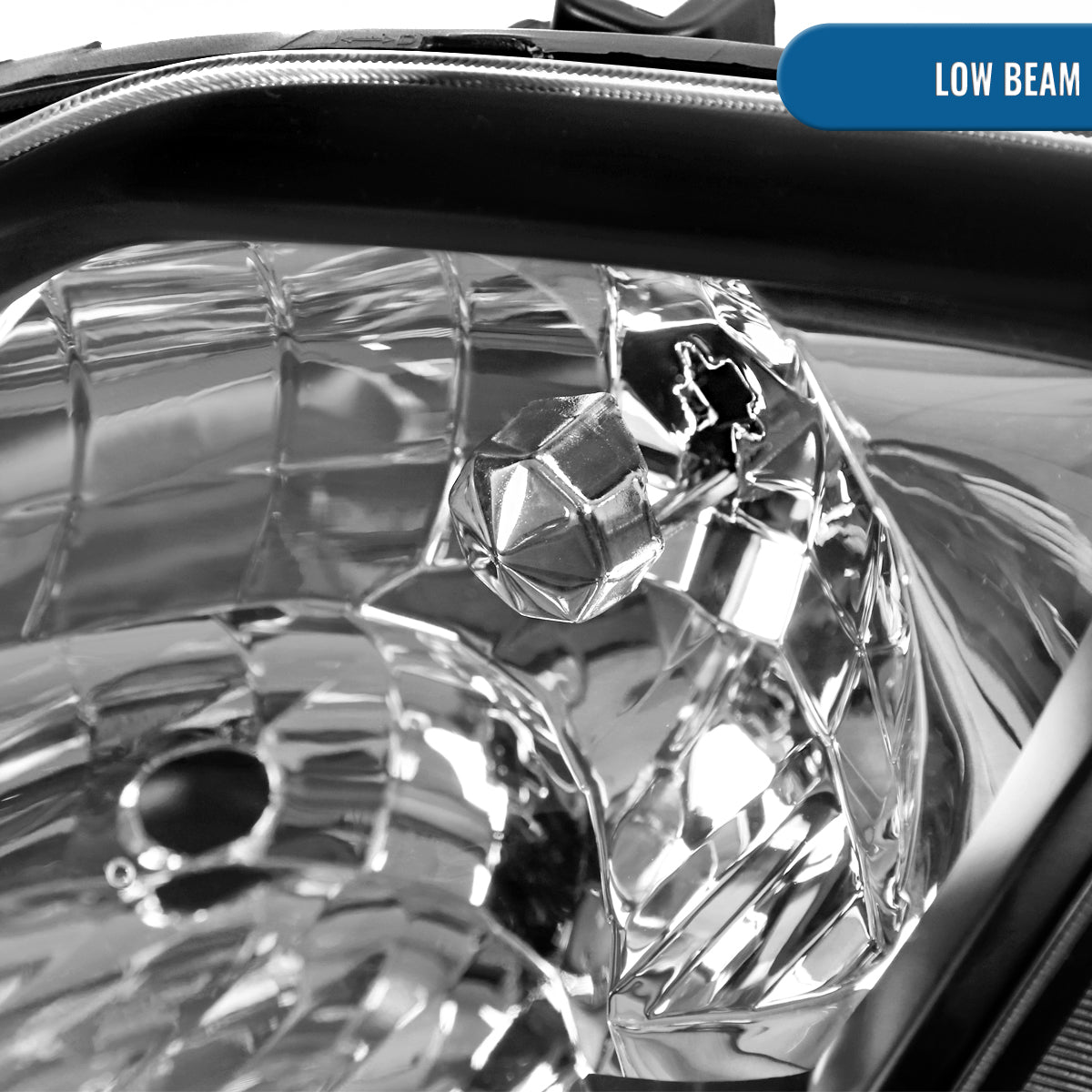 Ronnin - Fits 1997-2001 Honda Prelude Headlights Assembly Factory Direct Replacement Pair | Black