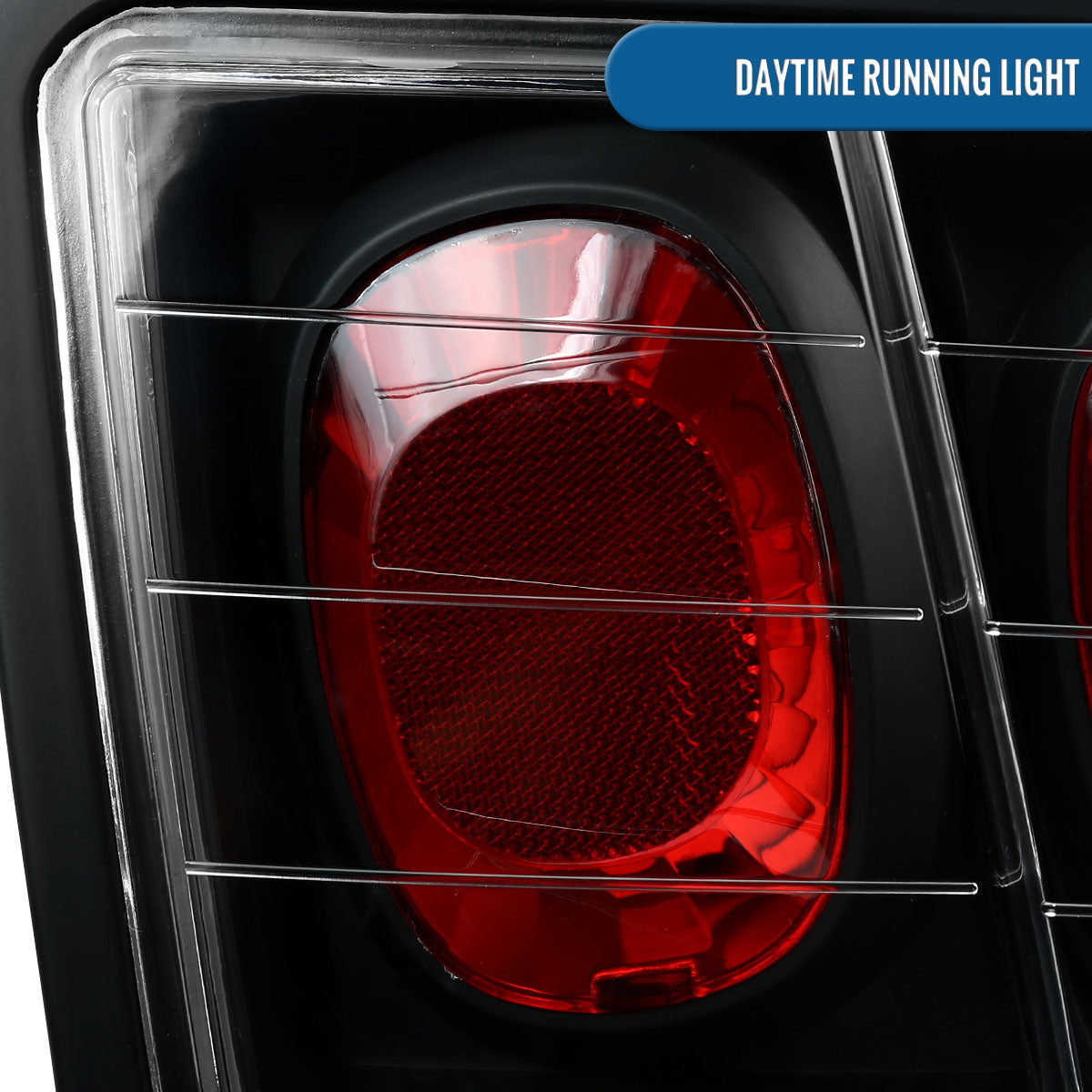 Ronnin - Fits 1999-2004 Ford Mustang Tail Lights Assembly Replacement Pair | Black