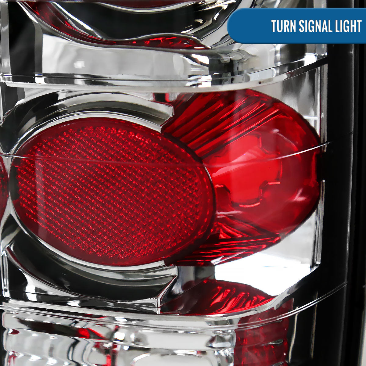 Ronnin - Fits 1982-1993 Chevy S10 1983-1994 S10 Blazer 1983-1990 GMC S15 1991-1993 Sonoma 1992-1994 Jimmy Tail Lights Replacement Pair | Chrome