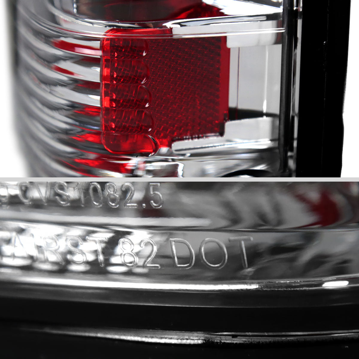Ronnin - Fits 1982-1993 Chevy S10 1983-1994 S10 Blazer 1983-1990 GMC S15 1991-1993 Sonoma 1992-1994 Jimmy Tail Lights Replacement Pair | Chrome