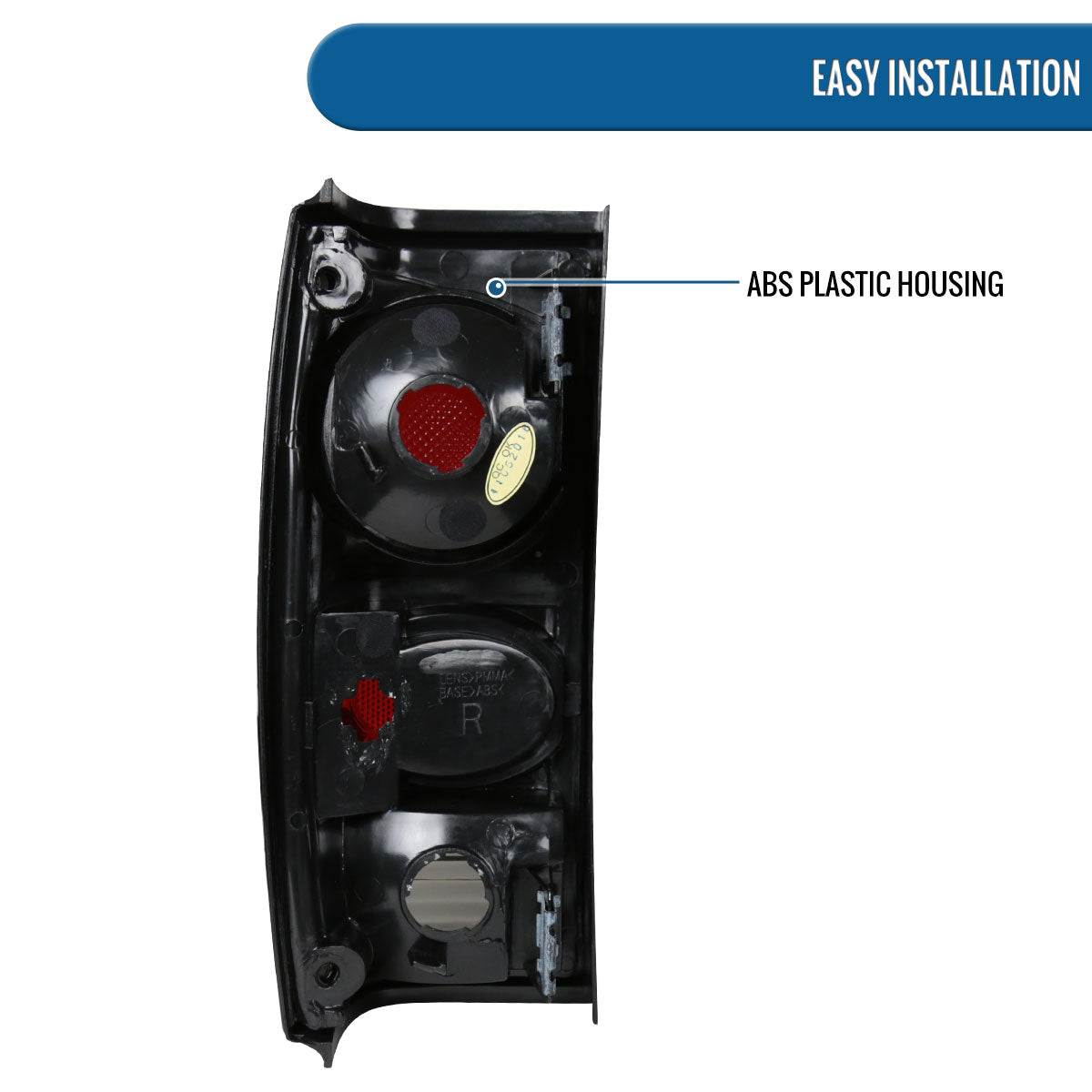 Ronnin - Fits 1982-1993 Chevy S10 1983-1994 S10 Blazer 1983-1990 GMC S15 1991-1993 Sonoma 1992-1994 Jimmy Tail Lights Replacement Pair | Smoke
