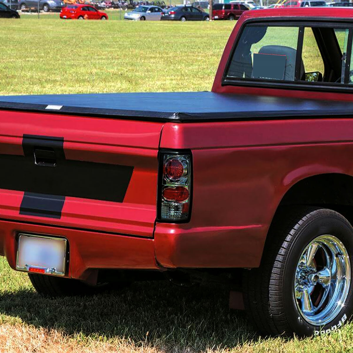Ronnin - Fits 1982-1993 Chevy S10 1983-1994 S10 Blazer 1983-1990 GMC S15 1991-1993 Sonoma 1992-1994 Jimmy Tail Lights Replacement Pair | Smoke