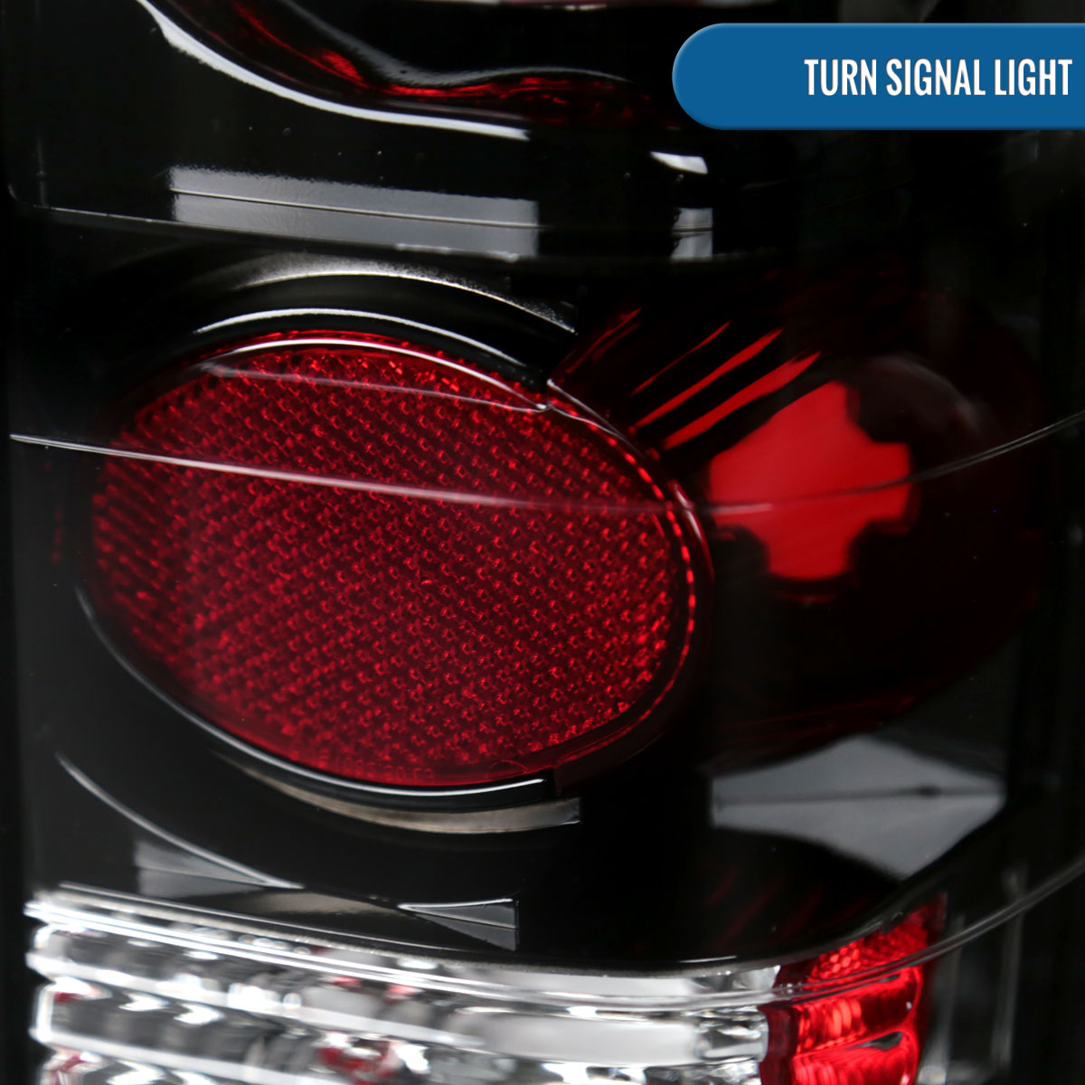 Ronnin - Fits 1982-1993 Chevy S10 1983-1994 S10 Blazer 1983-1990 GMC S15 1991-1993 Sonoma 1992-1994 Jimmy Tail Lights Replacement Pair | Black