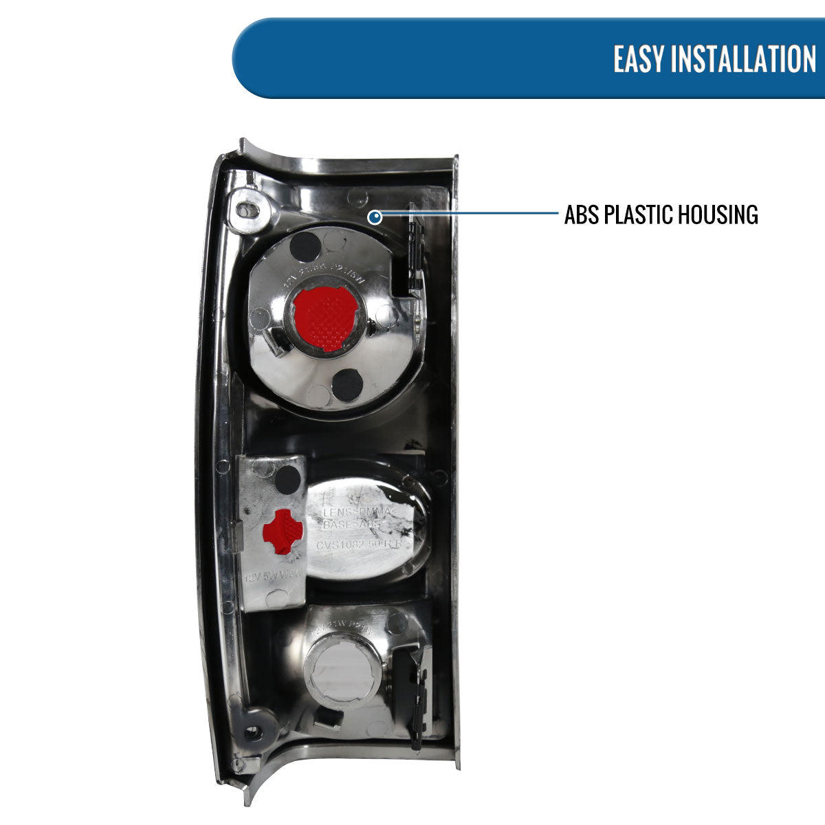 Ronnin - Fits 1982-1993 Chevy S10 1983-1994 S10 Blazer 1983-1990 GMC S15 1991-1993 Sonoma 1992-1994 Jimmy Tail Lights Replacement Pair | Black