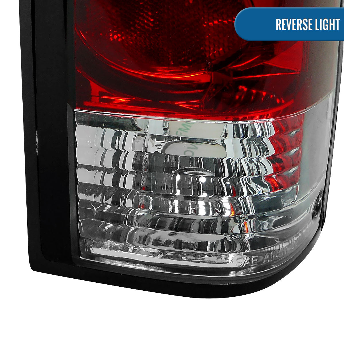 Ronnin - Fits 1982-1993 Chevy S10 Blazer 1983-1990 GMC S15 Sonoma Clear Red Tail Lights Brake Lamps Left+Right