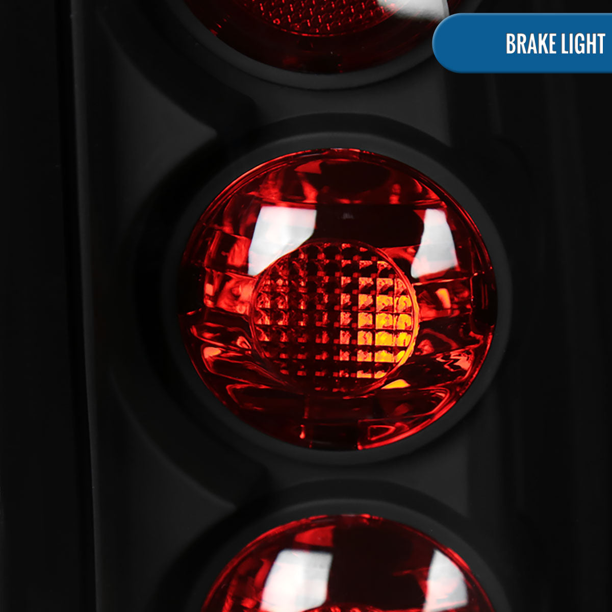 Ronnin - Fits 1999-2002 Chevy Silverado 1999-2007 Sierra Pickup Tail Lights Replacement Rear Brake Lamps Assembly Pair | Black