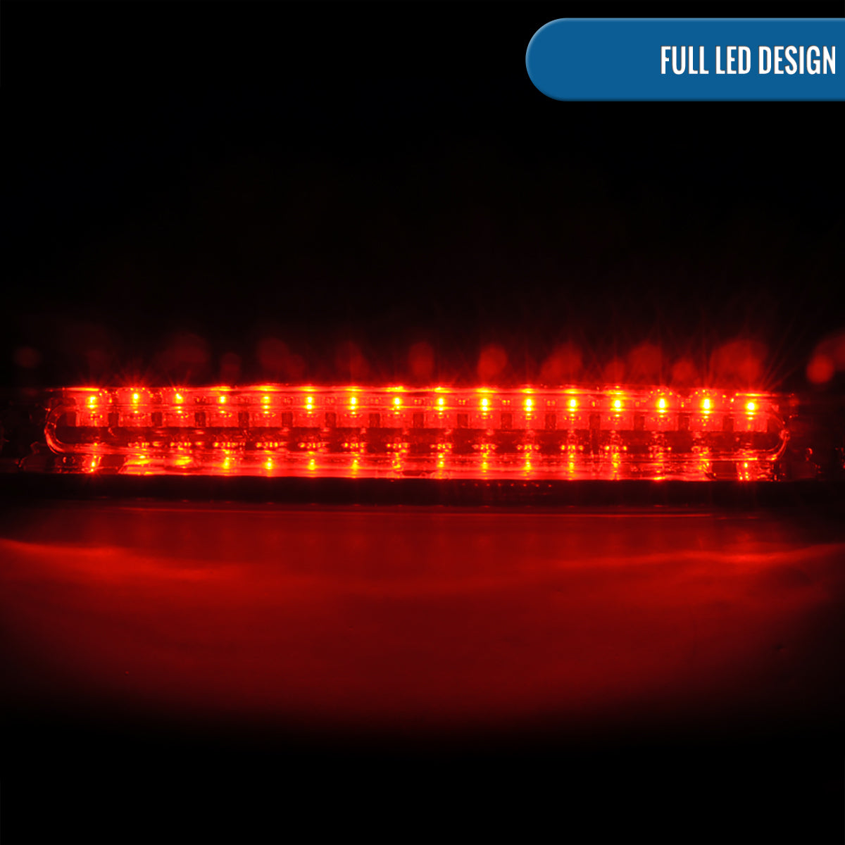 Ronnin - Fits 2005-2009 Ford Mustang LED 3rd Third Brake Light Center Lamp Replacement 1-Piece | Red