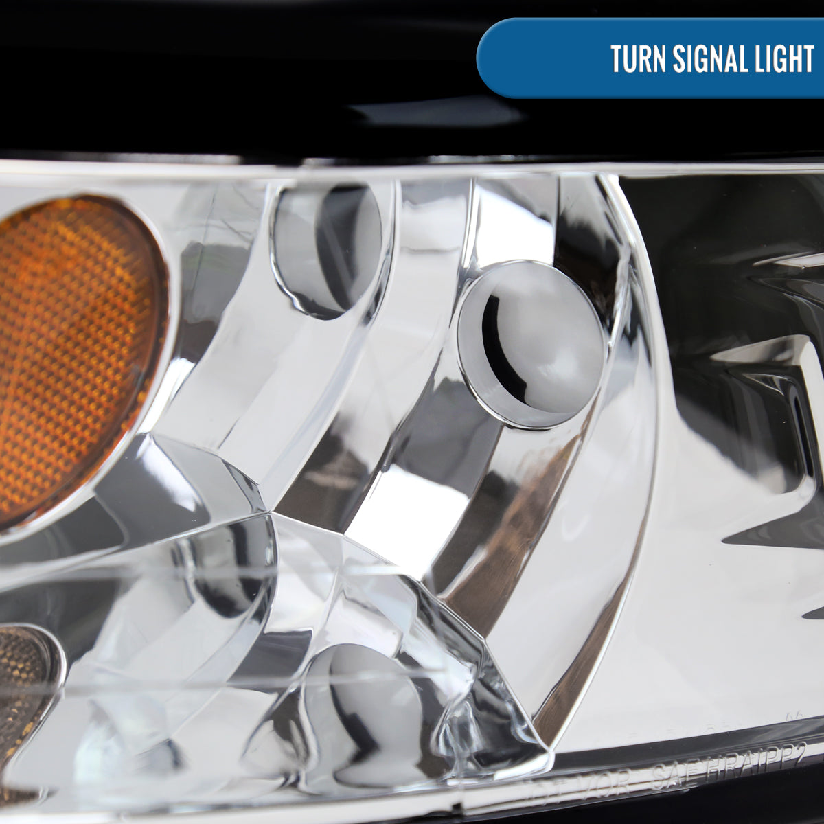 Ronnin - Fits 1999-2004 Ford Mustang Upgraded LED Running Tube Lights Headlights Replacement Assembly | Chrome