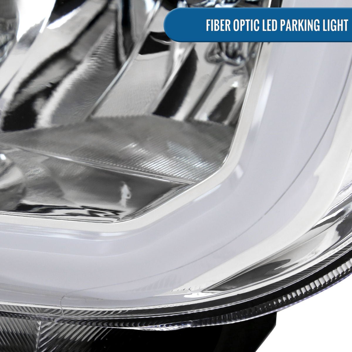 Ronnin - Fits 2007-2013 Toyota Tundra 2008-2017 Toyota Sequoia Upgraded Replacement LED DRL/Turn Signals Headlights Assembly Pair | Chrome
