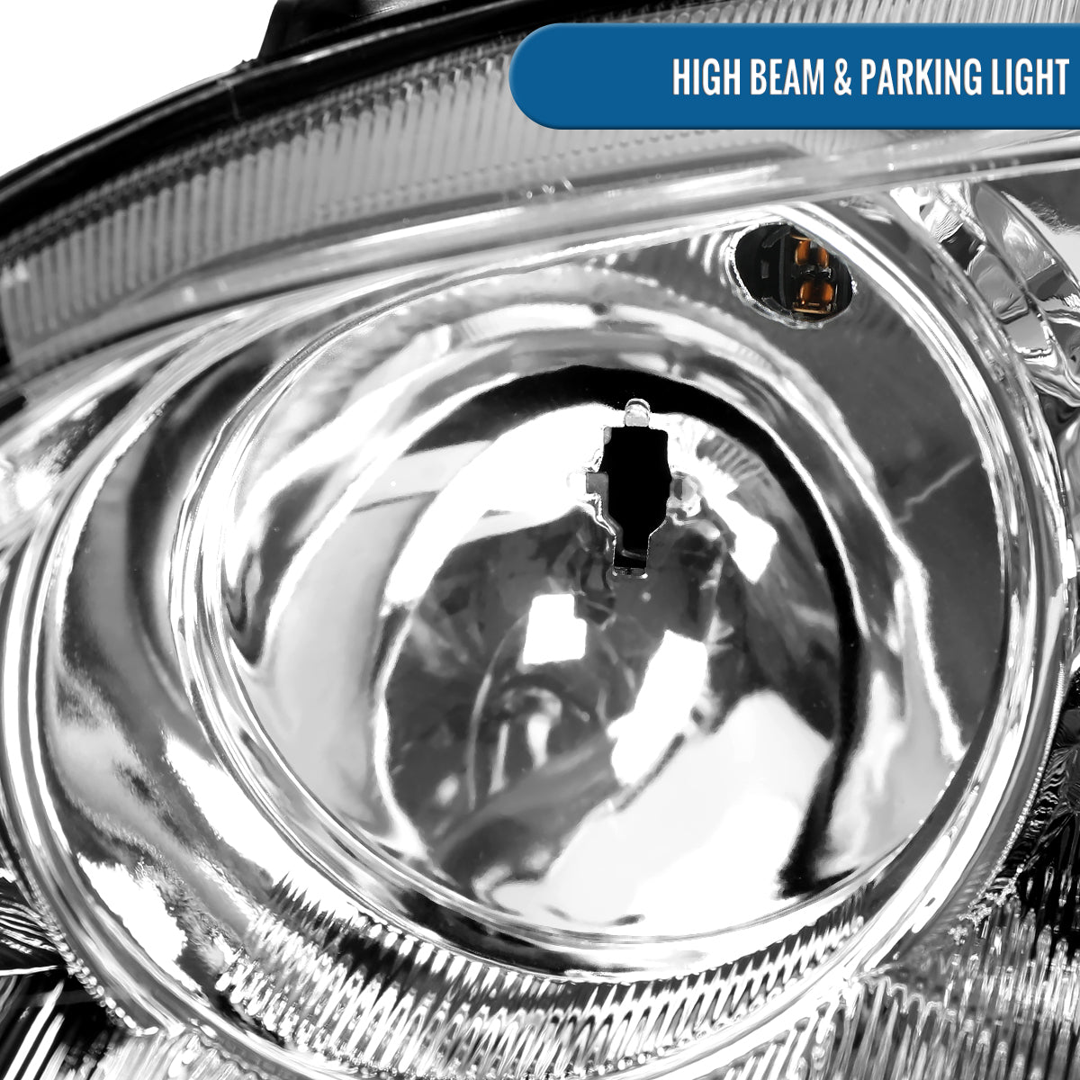Ronnin - Fits 2003-2005 Mazda 6 Sedan Upgraded Replacement Projector Headlights Assembly Pair | Chrome