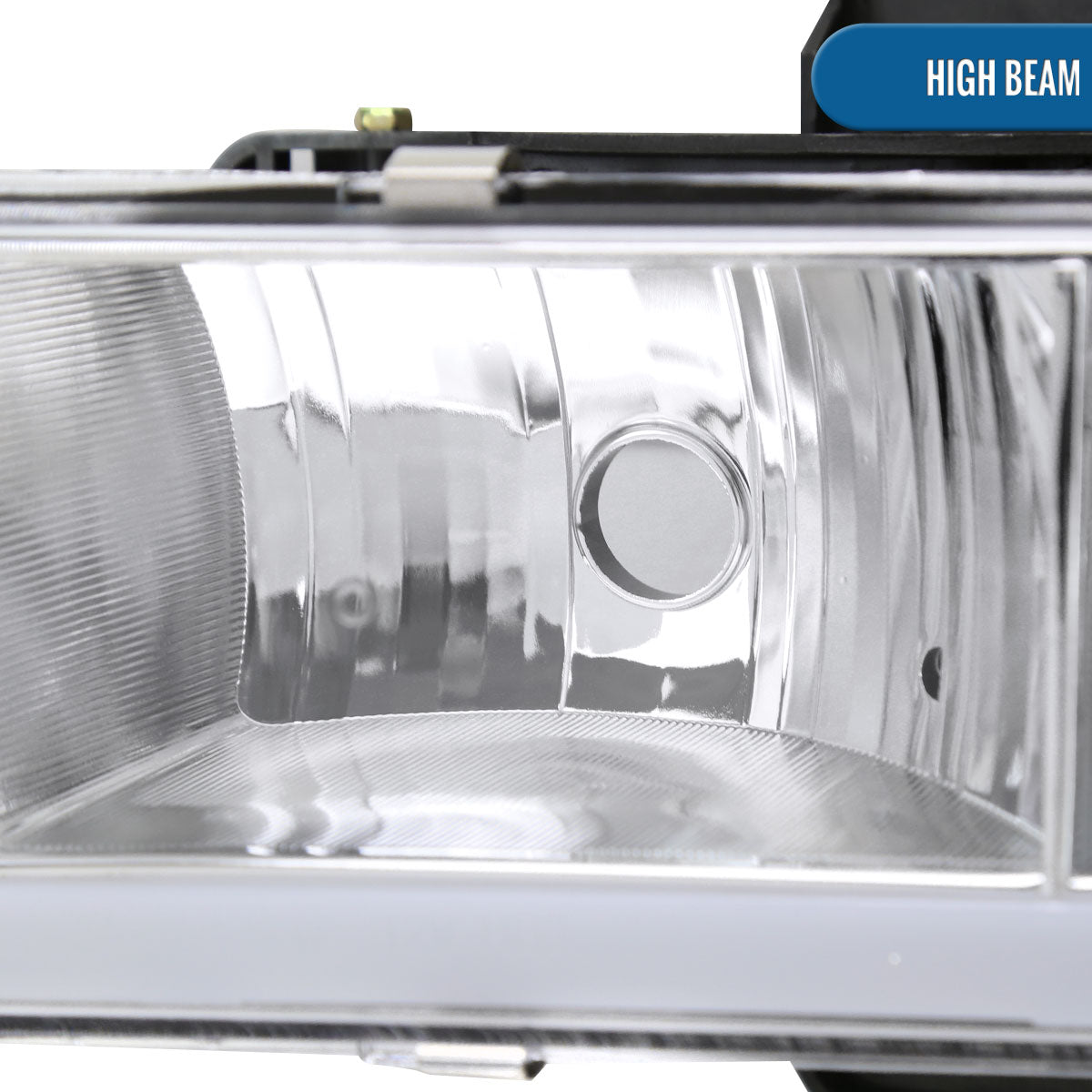 Ronnin - Fits 1988-1993 Chevy GMC C10 C/K 1500 2500 3500 Suburban Blazer Tahoe Silverado Sierra Upgraded LED Running Tube Lights Headlights + Bumper Lights + Corner Lamps Assembly Pair | Chrome