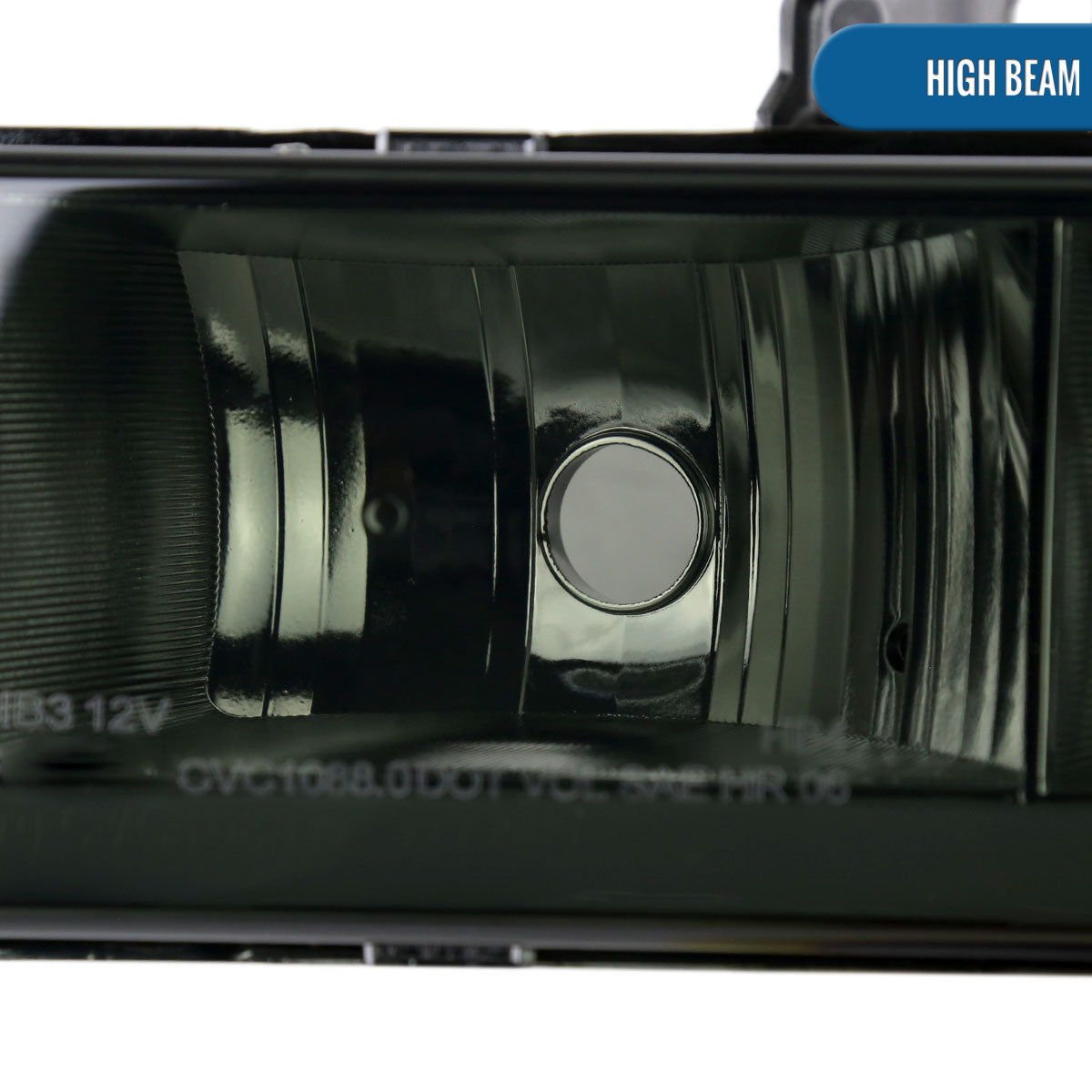 Ronnin - Fits 1988-1993 Chevy GMC C10 C/K 1500 2500 3500 Suburban Blazer Tahoe Silverado Sierra Upgraded LED Running Tube Lights Headlights + Bumper Lights + Corner Lamps Assembly Pair | Smoke