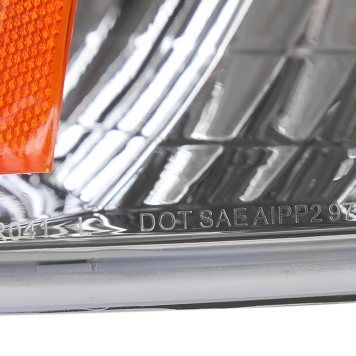 Ronnin - Fits 1997-2004 Ford F150 Expedition Corner Parking Signal Lights Replacement Assembly Pair | Chrome