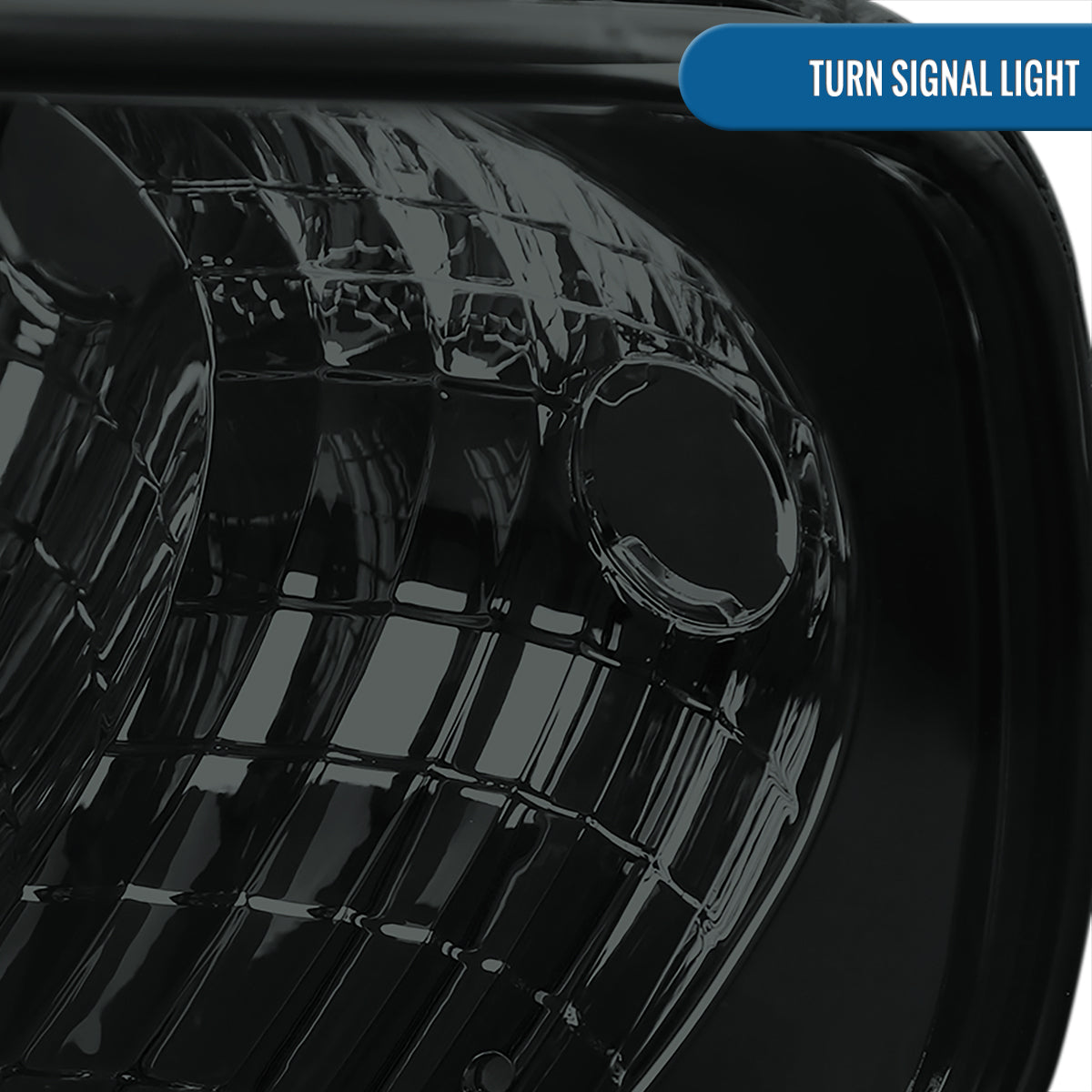 Ronnin - Fits 1997-2004 Ford F150 Expedition Corner Parking Signal Lights Replacement Assembly Pair | Smoke