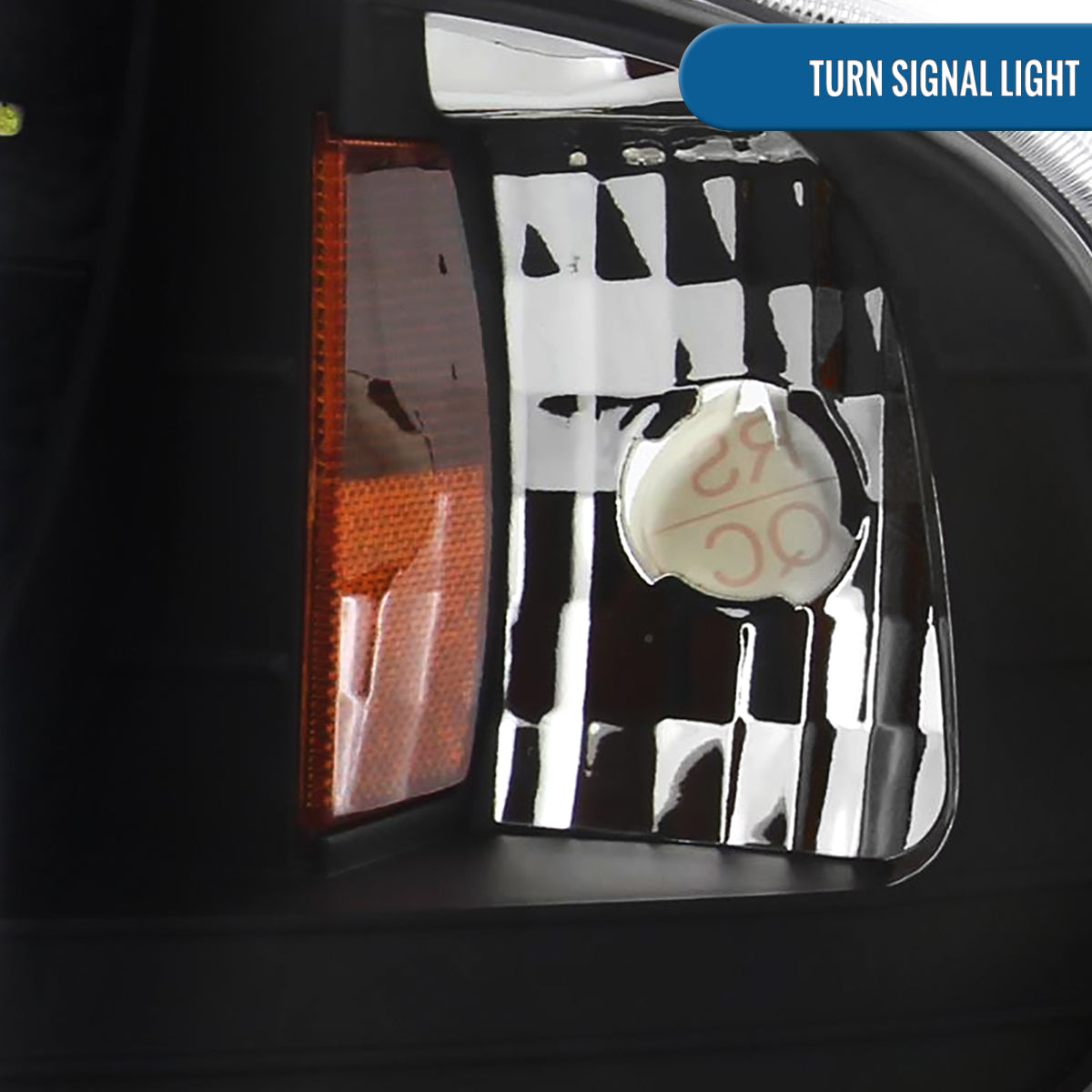Ronnin - Fits 1997-2003 Ford F150 Expedition 2004 F150 Heritage All-in-One Factory Replacement LED Running Lights Headlights Assembly Pair | Black