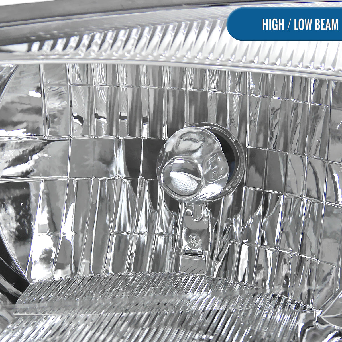 Ronnin - Fits 2005-2007 Ford Focus Headlights Factory Replacement Assembly Pair | Chrome
