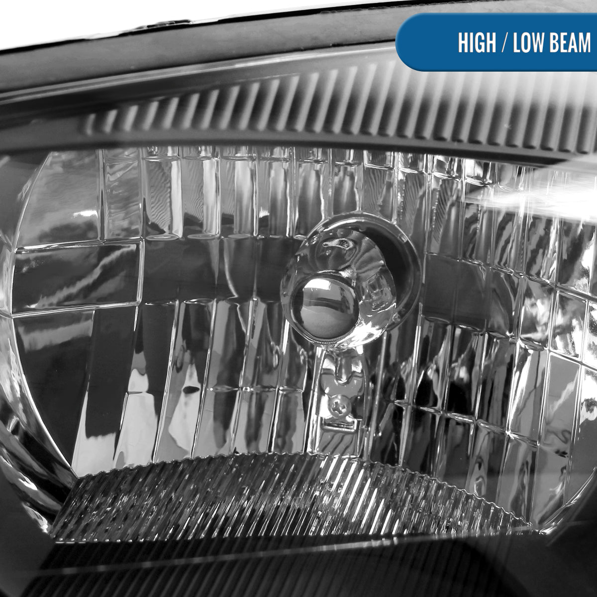 Ronnin - Fits 2005-2007 Ford Focus Headlights Factory Replacement Assembly Pair | Black