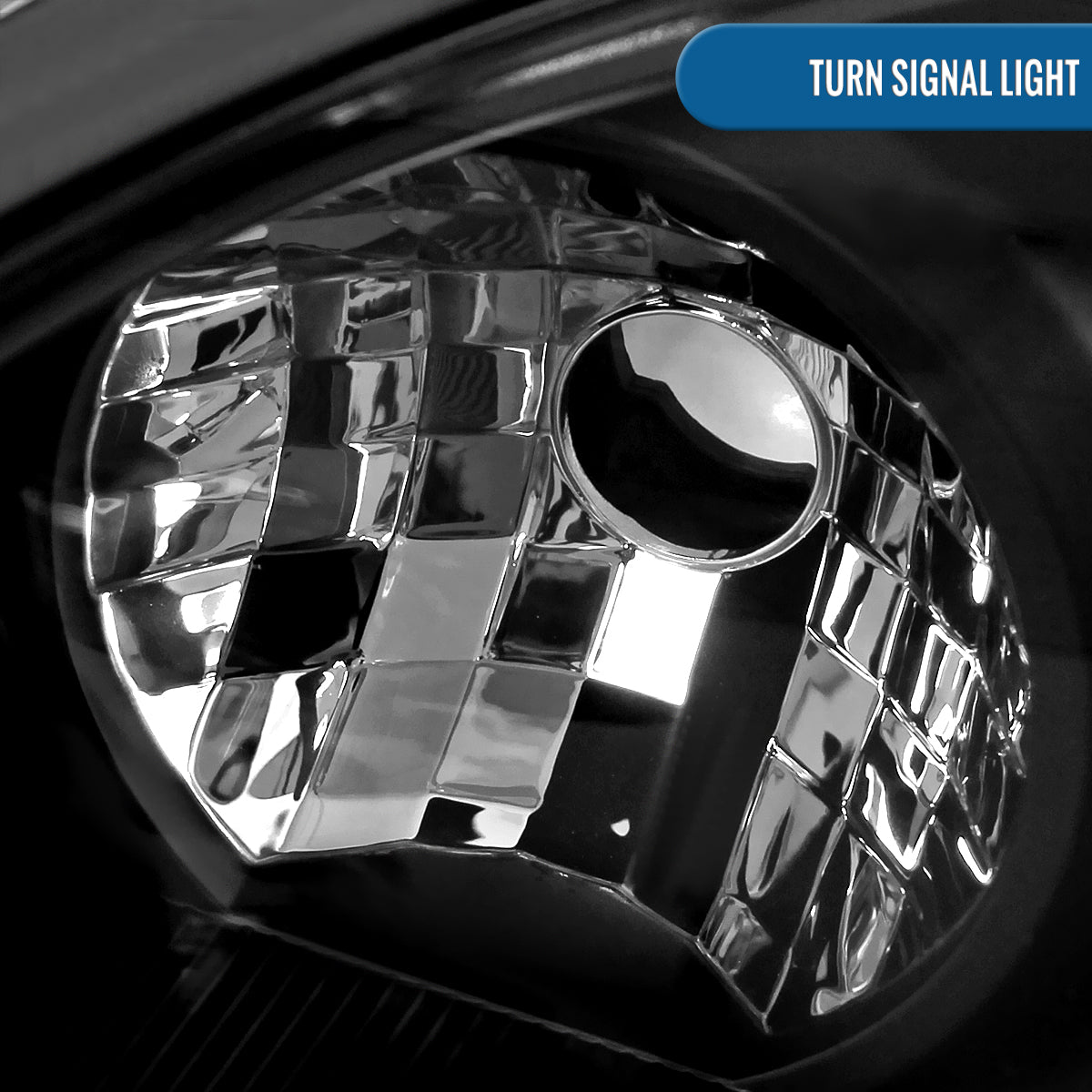 Ronnin - Fits 2005-2007 Ford Focus Headlights Factory Replacement Assembly Pair | Black