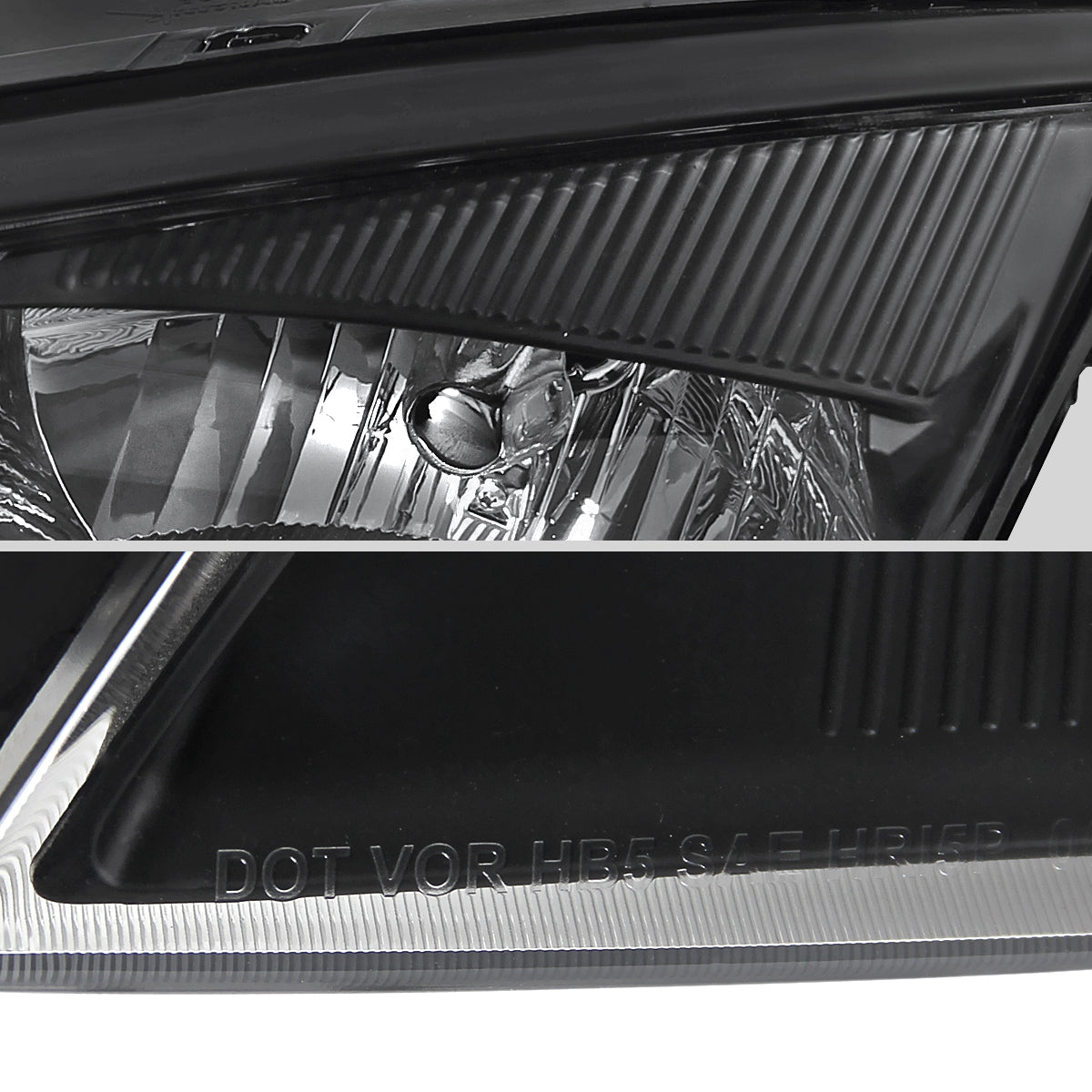 Ronnin - Fits 2005-2007 Ford Focus Headlights Factory Replacement Assembly Pair | Black