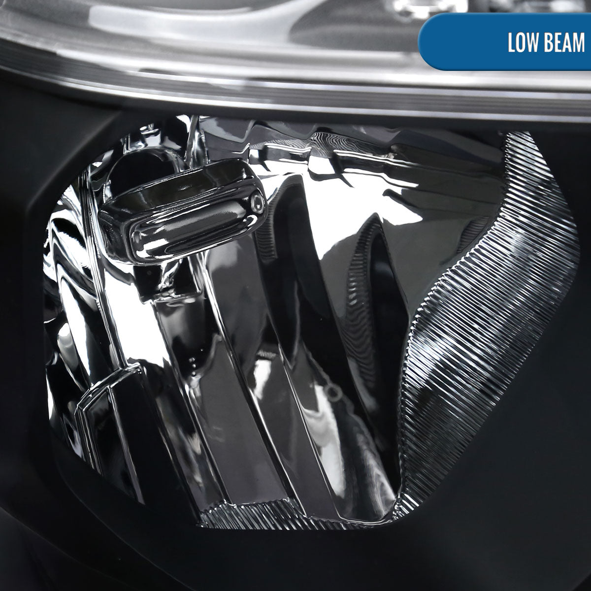 Ronnin - Fits 2019-2024 Ram 1500 Factory Replacement Halogen Headlights Assembly | Passenger Side | Black