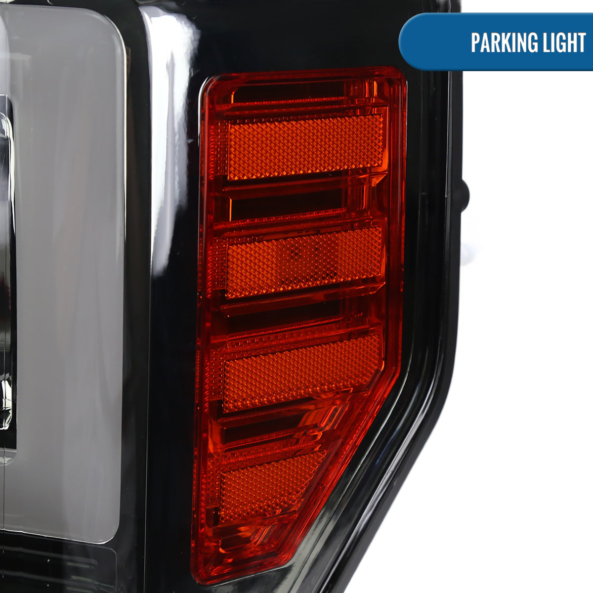 Ronnin - Fits 2017-2019 Ford F250 F350 F450 F550 Super Duty Upgraded LED Switchback Turn Signal Dual Halogen Projector Headlights Assembly Pair | Smoke