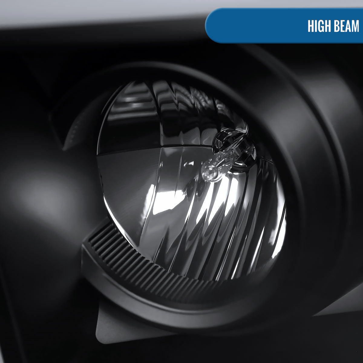 Ronnin - Fits 2009-2018 Ram 1500 2500 3500 2019-2024 Ram 1500 Classic Halogen Projector Headlights LED Tube Switchback Sequential Turn Signal Lights Assembly Pair | Black
