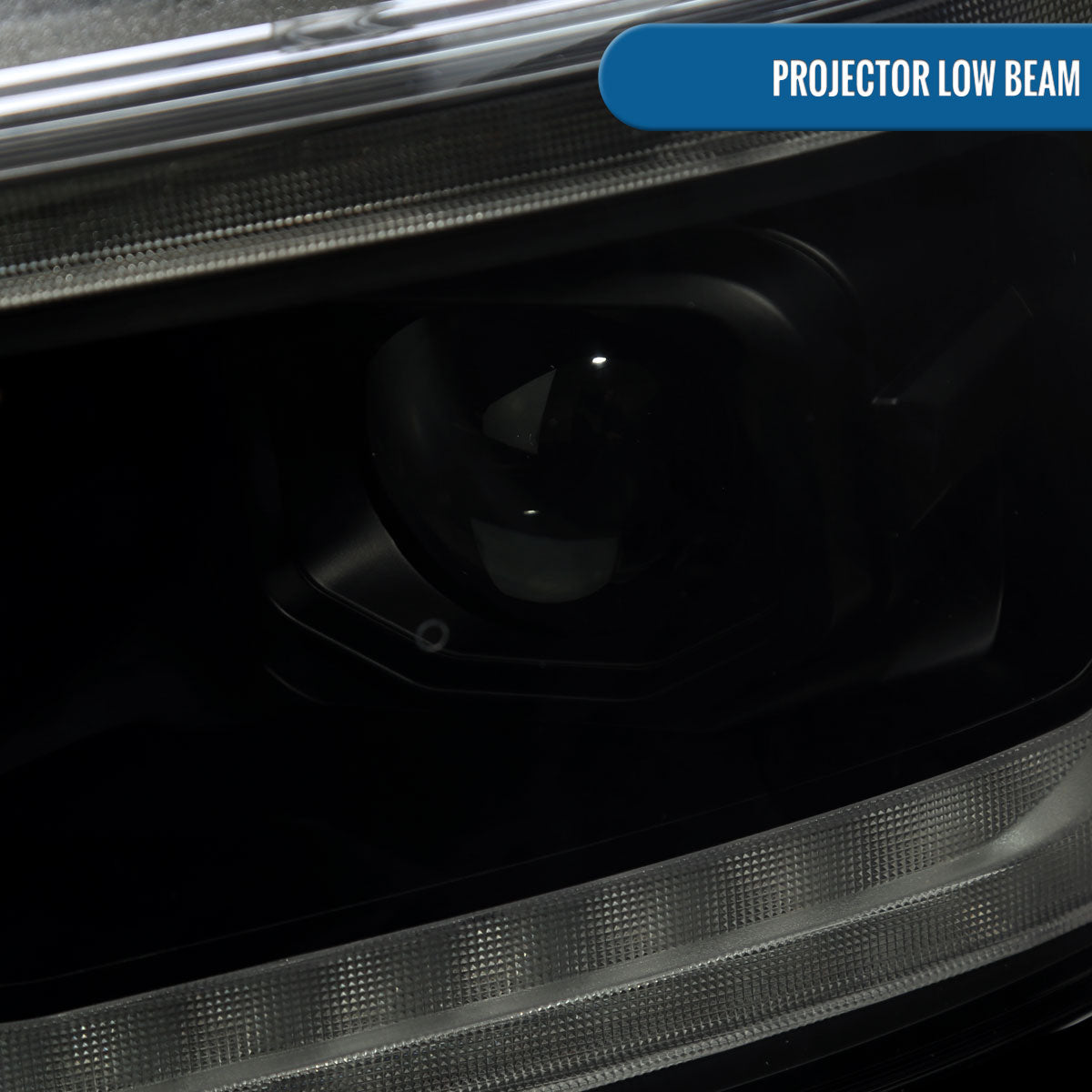 Ronnin - Fits 2019-2024 Ram 1500 Halogen Dual Projector Headlights LED Switchback Sequential Turn Signal + Animated Startup Effect Assembly Pair | Black Smoke
