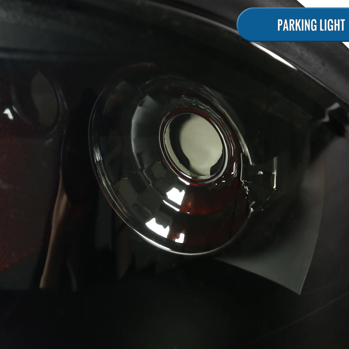 Ronnin - Fits 1987-1993 Ford Mustang Factory Replacement All-in-One Headlights Assembly Pair | Smoke