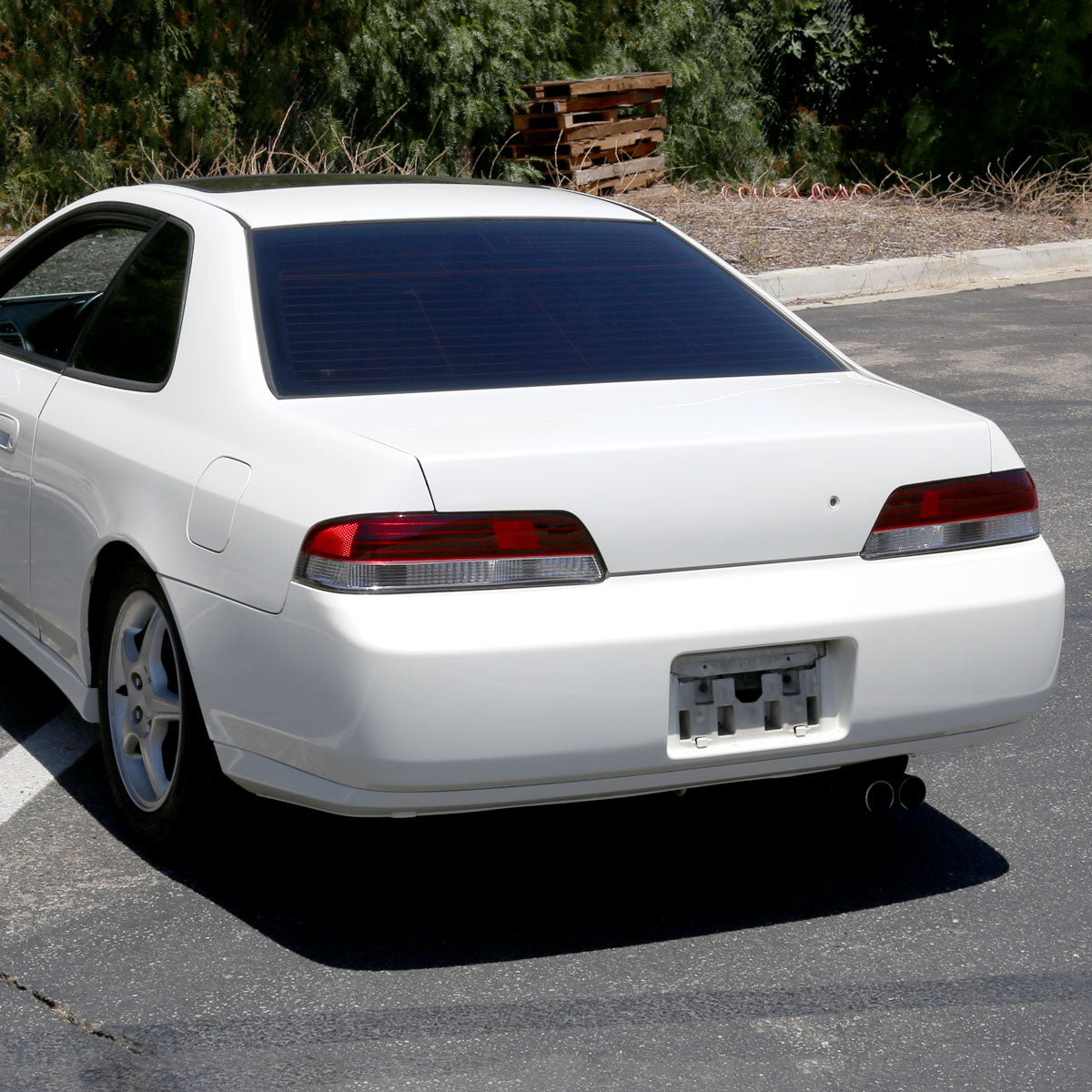 Ronnin - Fits 1997-2001 Honda Prelude Factory Style Tail Lights Assembly Pair | Red Clear