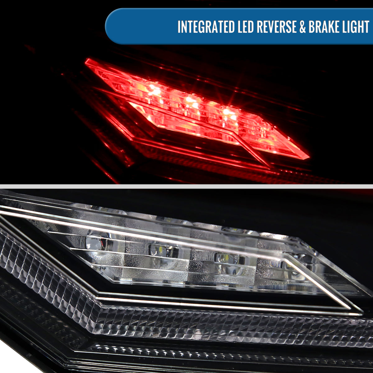 Ronnin - Fits 2018-2022 Toyota Camry Full LED Tail Lights Sequential Turn Signal + Animated Startup Effect Lamps Assembly Pair | Glossy Black