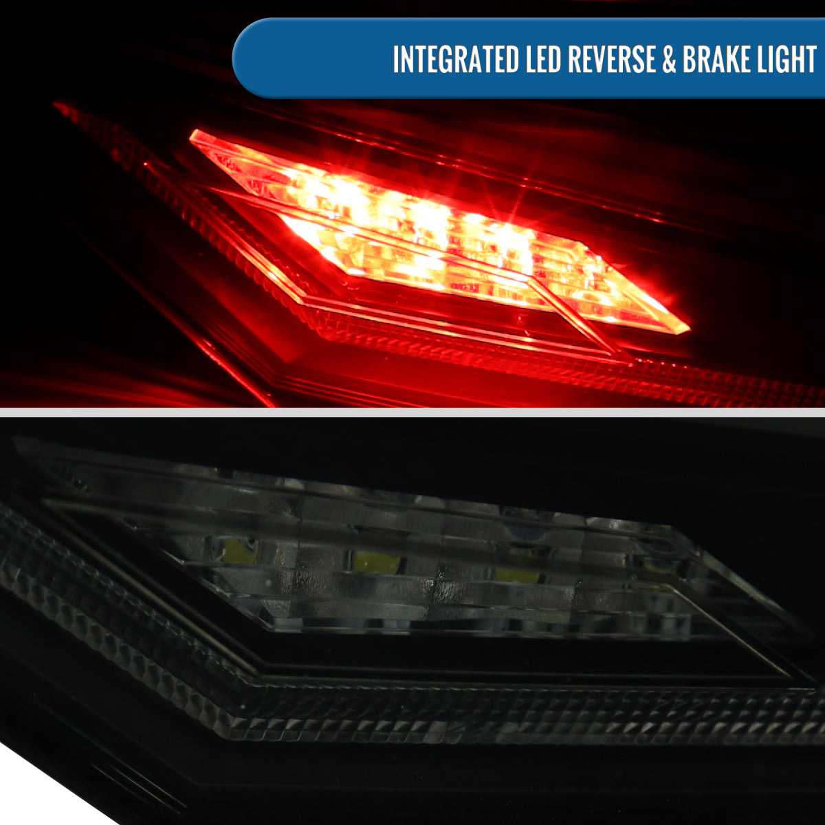 Ronnin - Fits 2018-2022 Toyota Camry Full LED Tail Lights Sequential Turn Signal + Animated Startup Effect Lamps Assembly Pair | Black Smoke