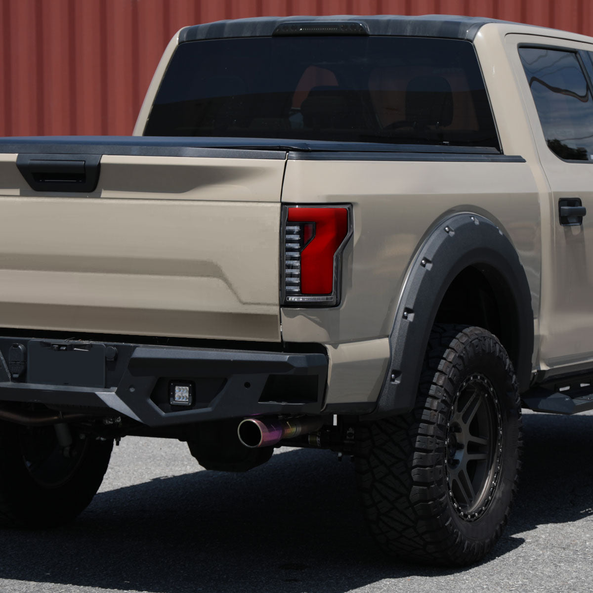 Ronnin - Fits 2018-2020 Ford F150 Upgraded  Full LED Tail Lights Sequential Turn Signals + Animated Startup Effect Parking Assembly | Black