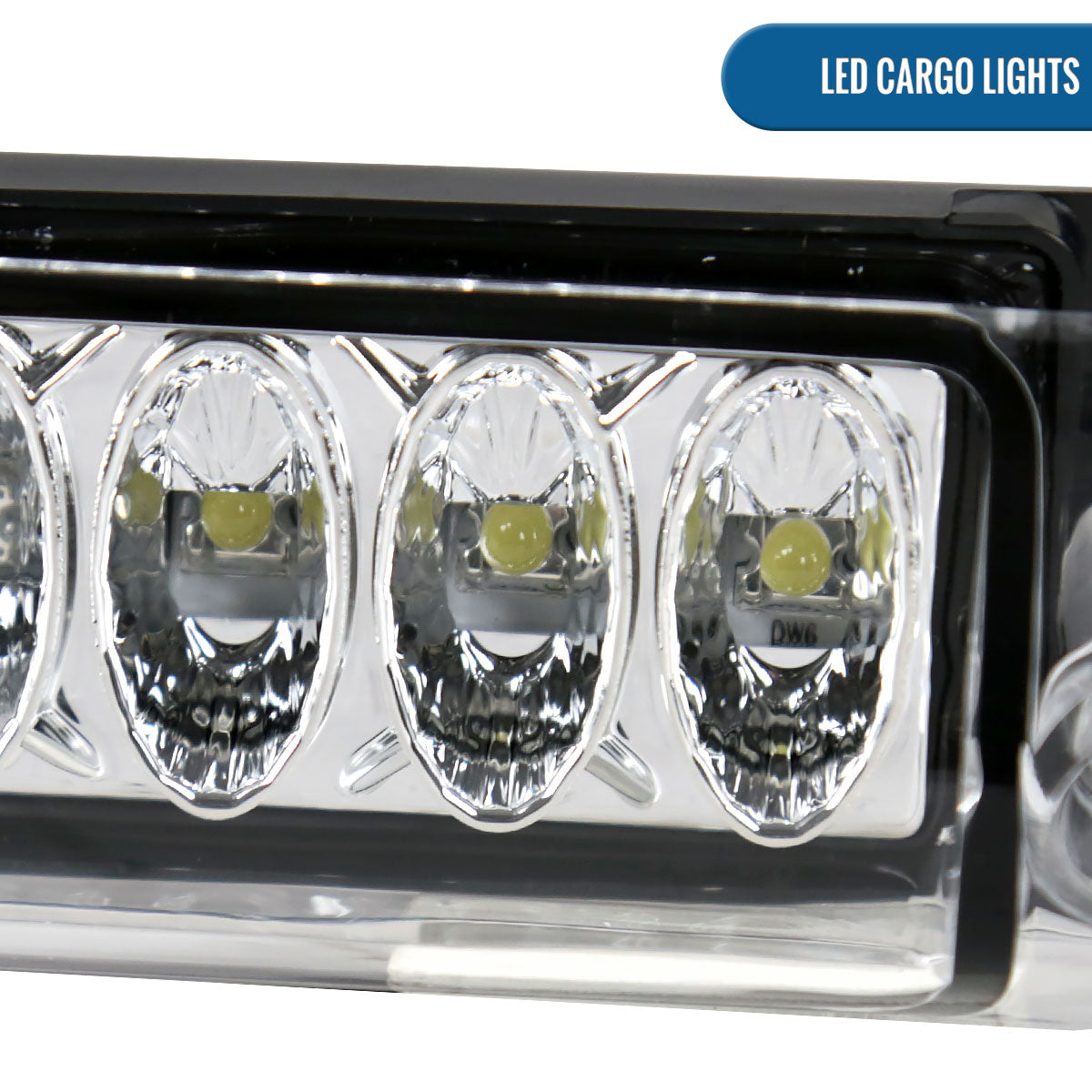 Ronnin - Fits 1997-2004 Ford F150 1998-1999 F250 2002 Lincoln Blackwood LED High Mount Stop Light Third 3rd Brake Lamp Piece | Chrome