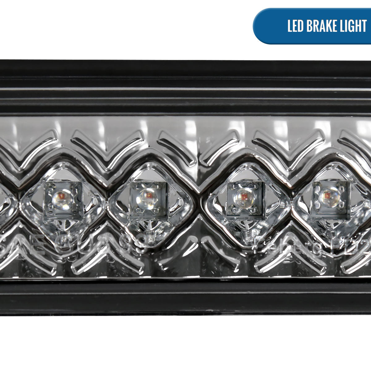 Ronnin - Fits 1999-2016 Ford F250 F350 F450 F550 Super Duty 1993-2011 Ranger 1994-2010 Mazda B-Series LED High Mount Stop Light Third 3rd Brake Lamp Piece | Chrome