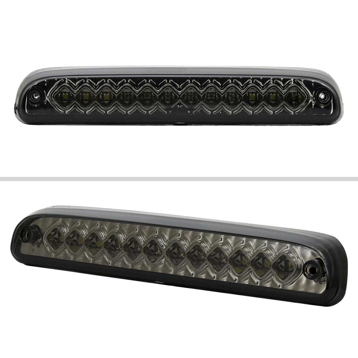 Ronnin - Fits 1999-2016 Ford F250 F350 F450 F550 Super Duty 1993-2011 Ranger 1994-2010 Mazda B-Series LED High Mount Stop Light Third 3rd Brake Lamp Piece | Smoke