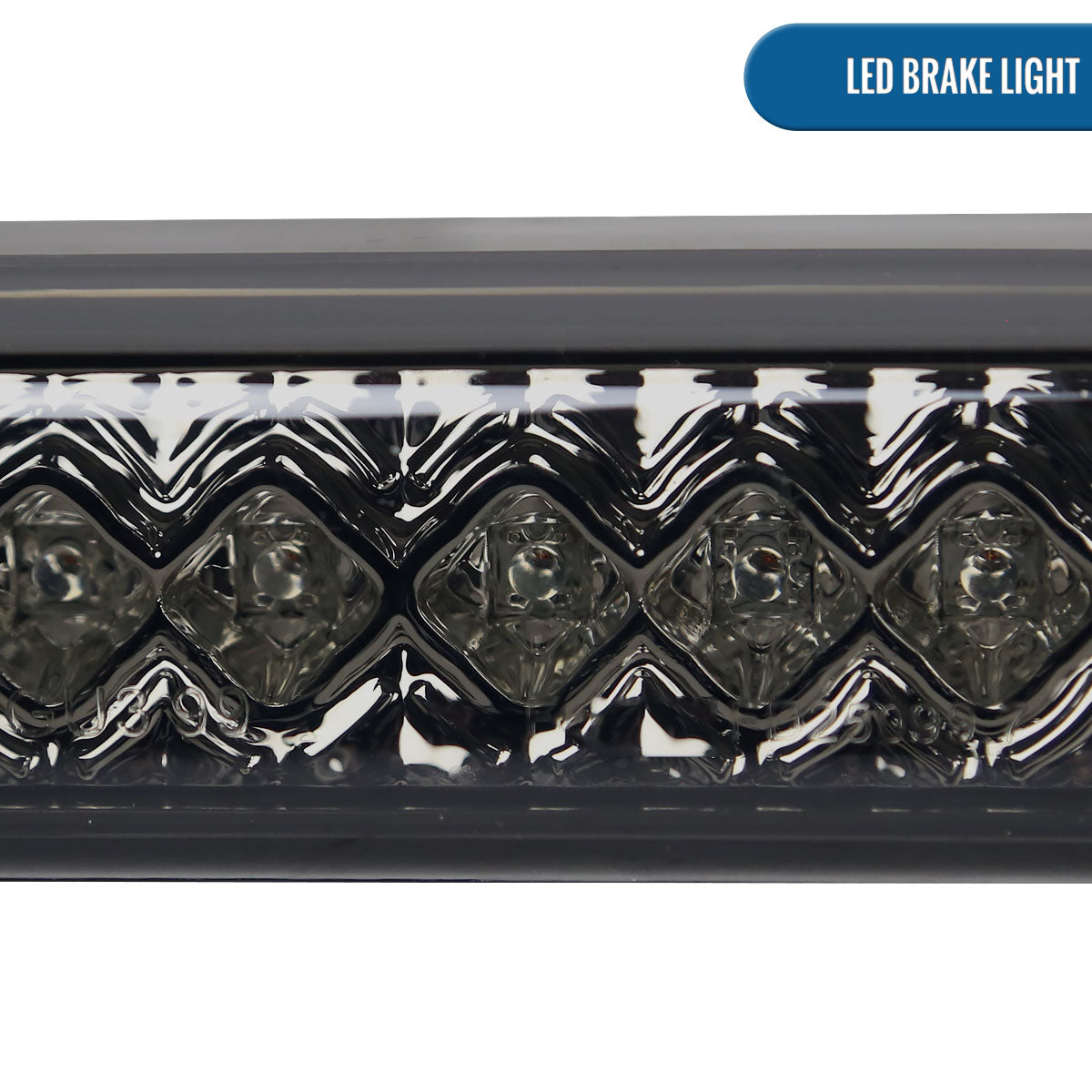 Ronnin - Fits 1999-2016 Ford F250 F350 F450 F550 Super Duty 1993-2011 Ranger 1994-2010 Mazda B-Series LED High Mount Stop Light Third 3rd Brake Lamp Piece | Smoke