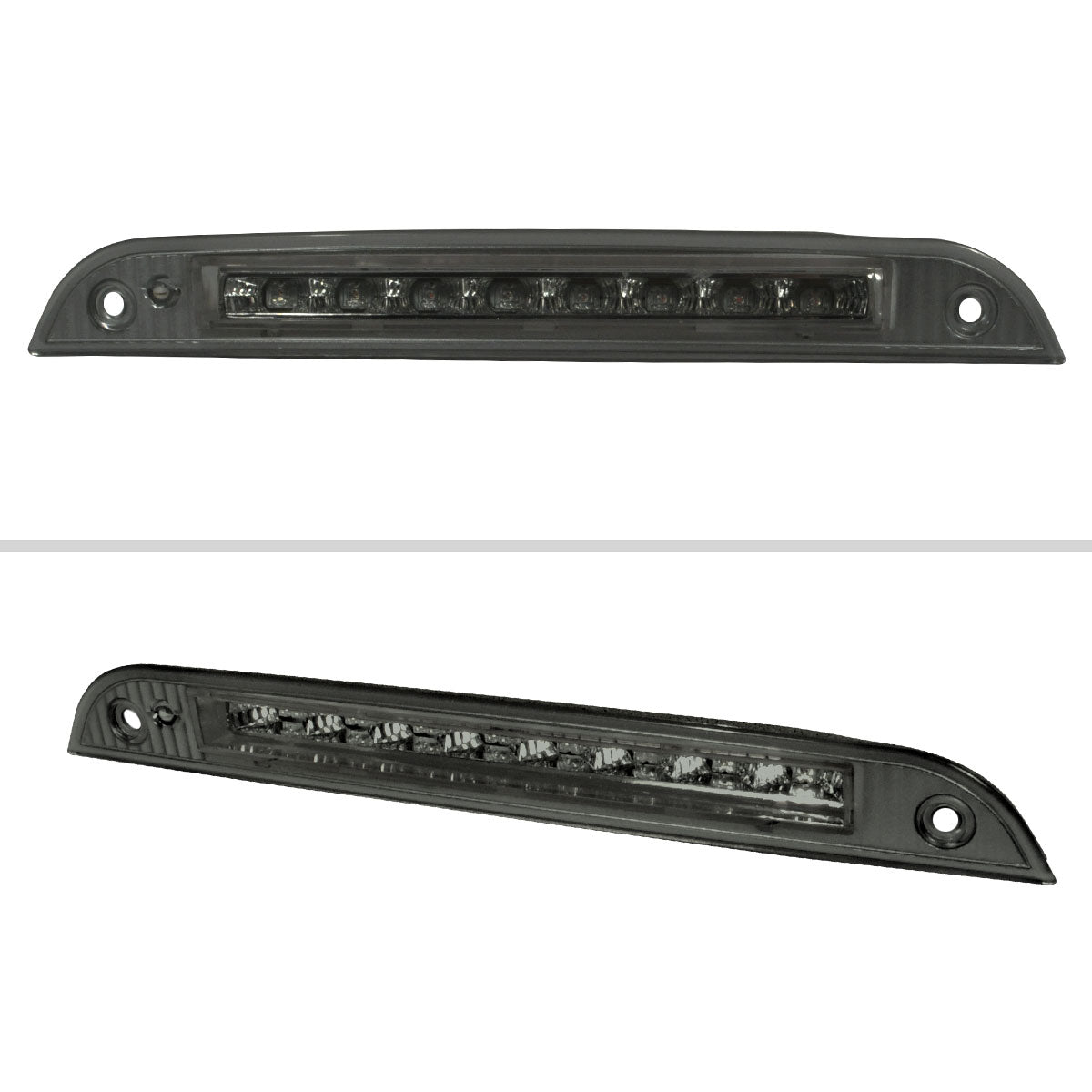 Ronnin - Fits 2000-2004 Ford Focus 3-Door 5-Door Hatchback LED Center High Mount Stop Lamp 3rd Third Brake Light Assembly Piece | Smoke