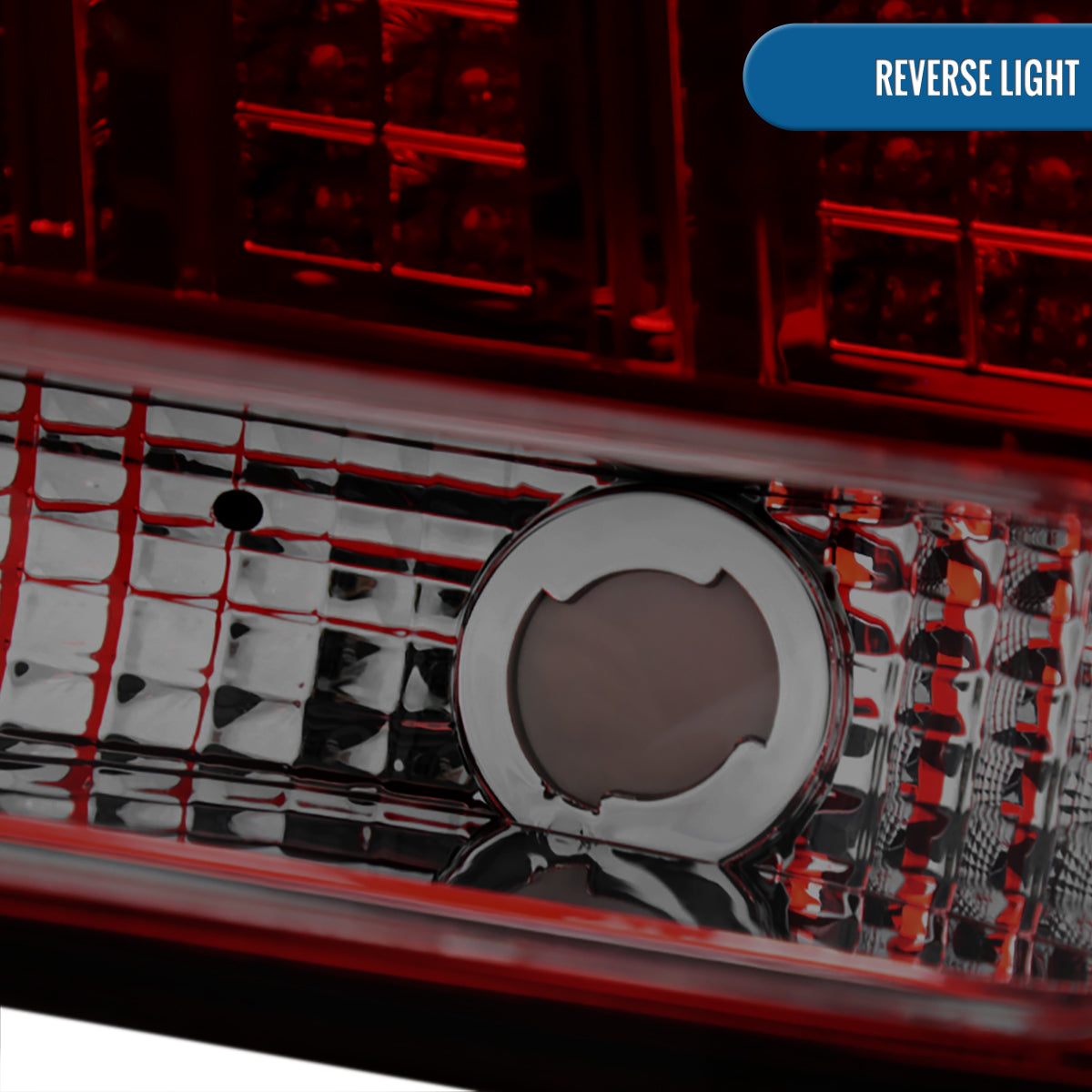 Ronnin - Fits 1999-2004 Ford Mustang Upgraded LED Sequential Turn Signals Tail Lights Assembly Pair | Smoky Red
