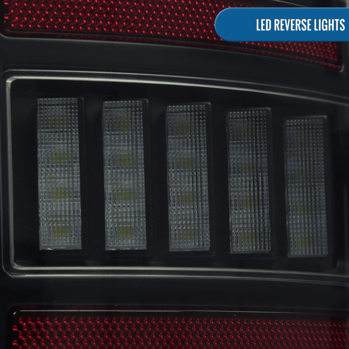 Ronnin - Fits 2002-2006 Dodge Ram 1500 2500 3500 Upgraded Full LED Tail Lights Assembly Pair | Black Smoke