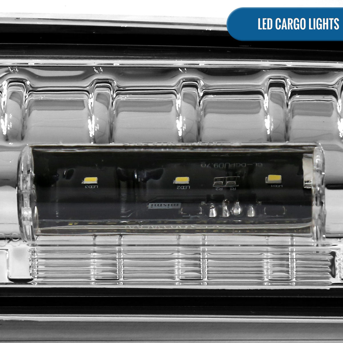 Ronnin - Fits 2009-2013 Dodge Ram 1500 2010-2013 Ram 2500 3500 LED High Mount Stop Light Third 3rd Brake Lamp Piece | Chrome