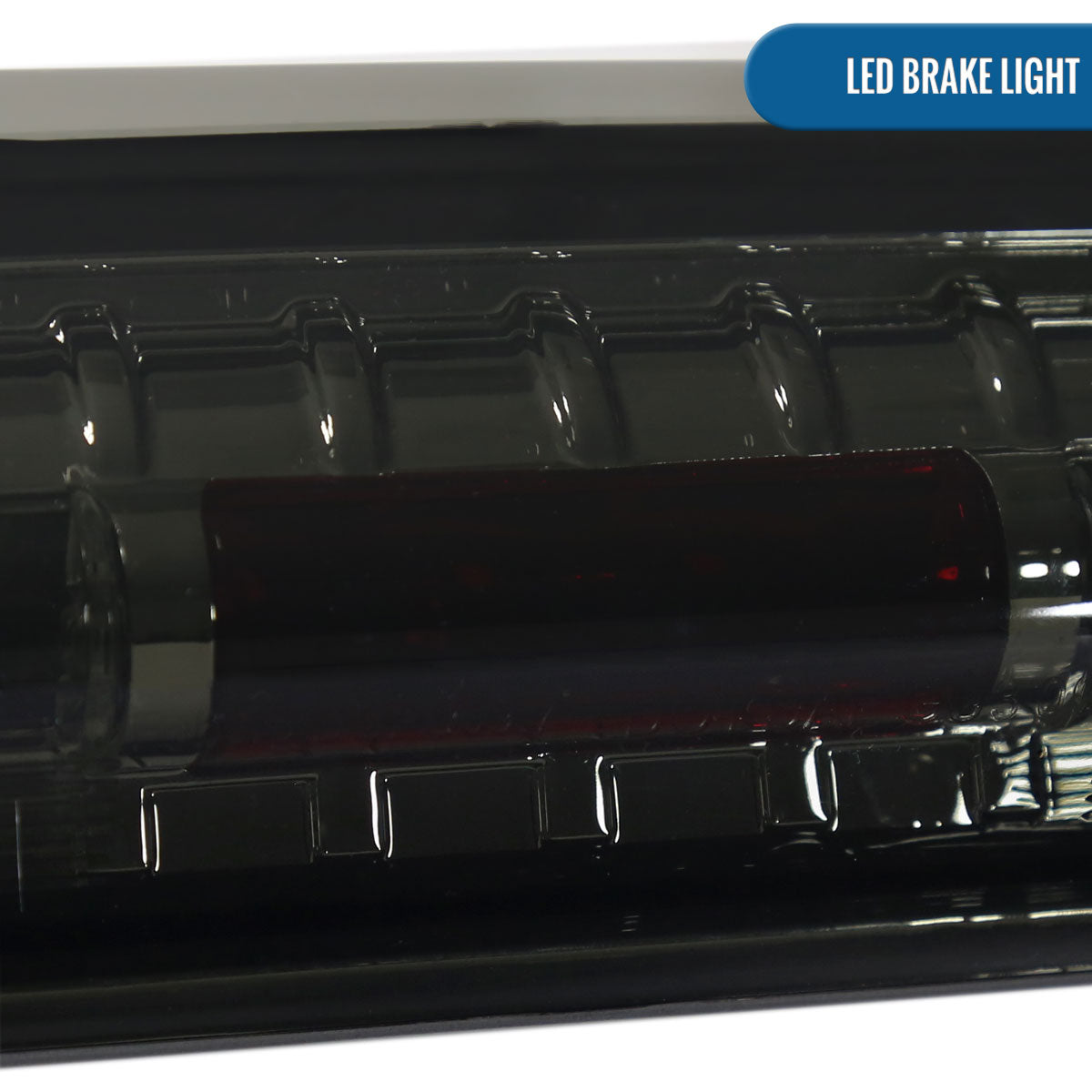 Ronnin - Fits 2009-2013 Dodge Ram 1500 2010-2013 Ram 2500 3500 LED High Mount Stop Light Third 3rd Brake Lamp Piece | Smoke