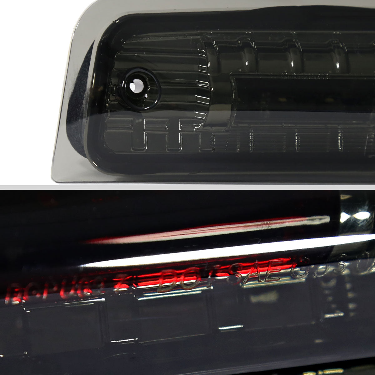 Ronnin - Fits 2009-2013 Dodge Ram 1500 2010-2013 Ram 2500 3500 LED High Mount Stop Light Third 3rd Brake Lamp Piece | Smoke