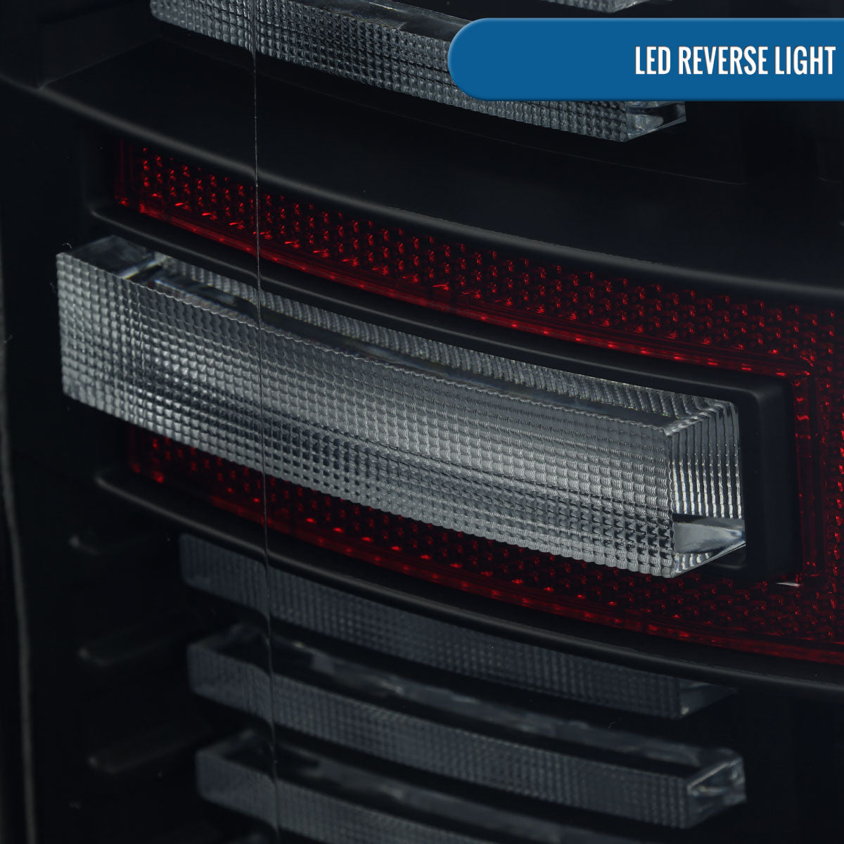 Ronnin - Fits 2019-2024 Ram 1500 Upgraded Full LED Tail Lights Integrated LED Brake and Sequential Turn Signal + Animated Startup Effect Assembly Pair | Black Smoke