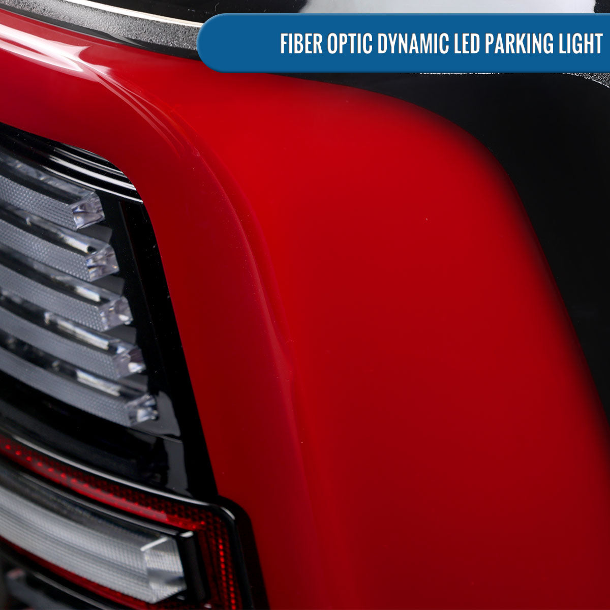 Ronnin - Fits 2019-2024 Ram 2500 3500 Halogen Model Replacement Full LED Tail Lights Sequential Turn Signal + Animated Startup Effect Assembly Pair | Gloss Black