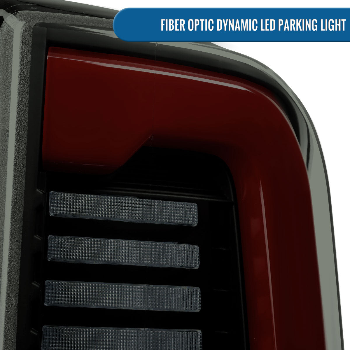 Ronnin - Fits 2019-2024 Ram 2500 3500 Halogen Model Replacement Full LED Tail Lights Sequential Turn Signal + Animated Startup Effect Assembly Pair | Black Smoke