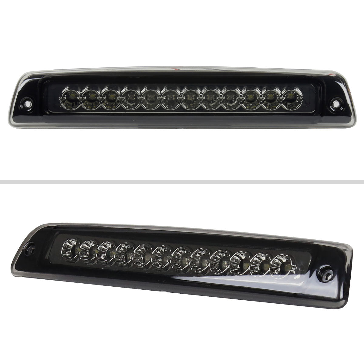 Ronnin - Fits 1994-2001 Dodge Ram 1500 1994-2002 Ram 2500 3500 LED High Mount Stop Light Third 3rd Brake Lamp Piece | Smoke
